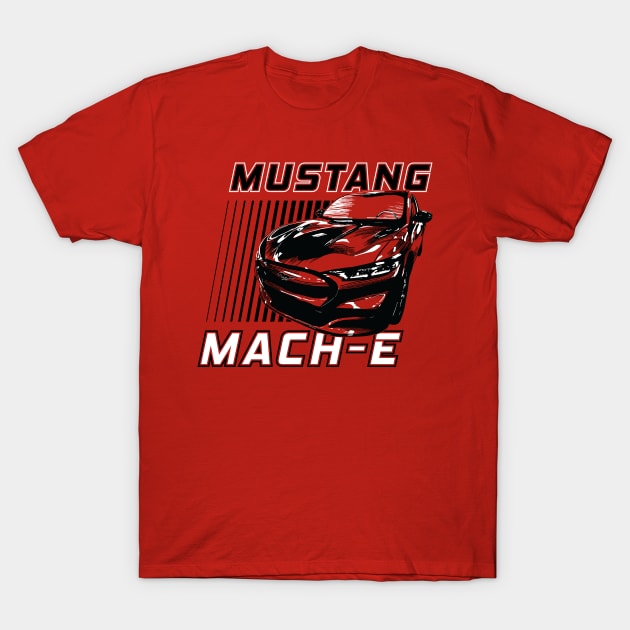 Ford Mustang All-Electric Mach-e T-Shirt by zealology